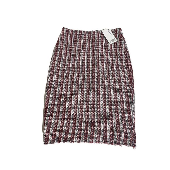 NWT WOMEN BAILEY/44 LAISSEZ FAIRE MULTI RED WHITE BLUE BOUCLE PENCIL SKIRT Small - Picture 3 of 10